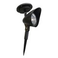 Living Accents Living Accents 3908480 Black Solar Powered LED Spotlight; Pack of 12 3908480